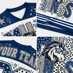Chaotic Club Mascot Star Glasses Game Day Mesh Jersey