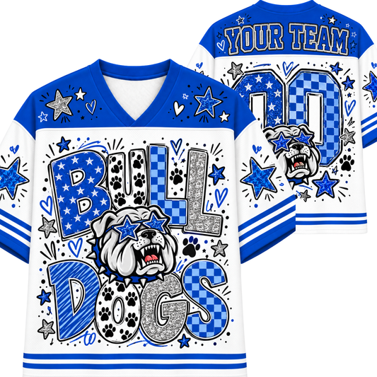 Chaotic Club Mascot Star Glasses Game Day Mesh Jersey