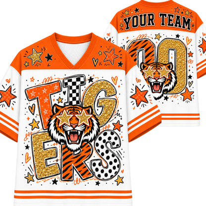 Chaotic Club Mascot Star Glasses Game Day Mesh Jersey