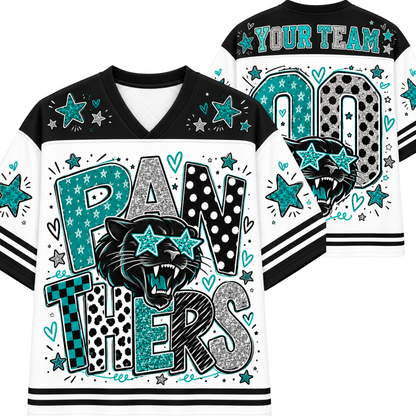 Chaotic Club Mascot Star Glasses Game Day Mesh Jersey