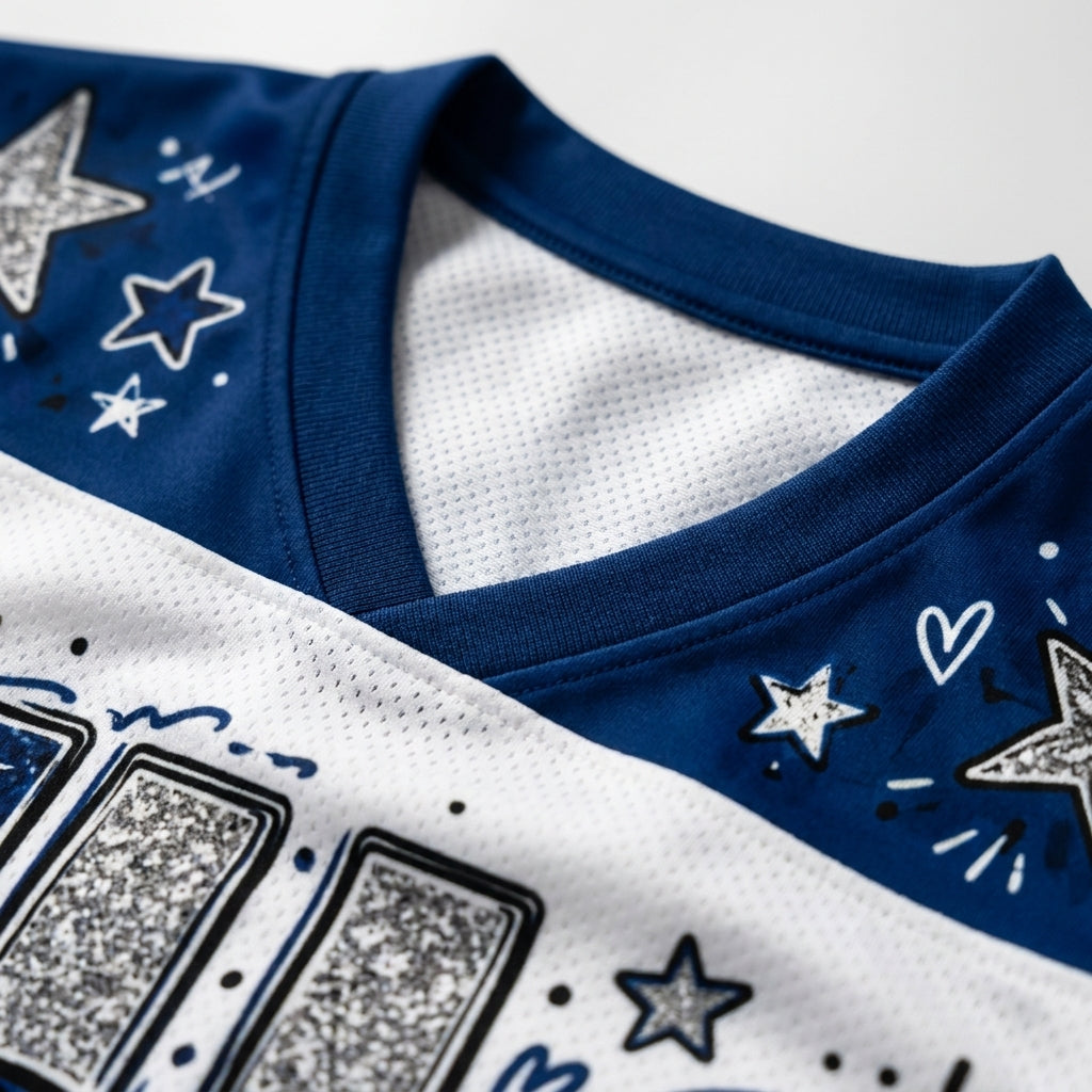 Chaotic Club Mascot Star Glasses Game Day Mesh Jersey