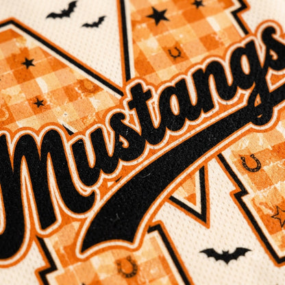 Chaotic Club Custom Halloween Plaid Leopard School Mascot Mesh Jersey