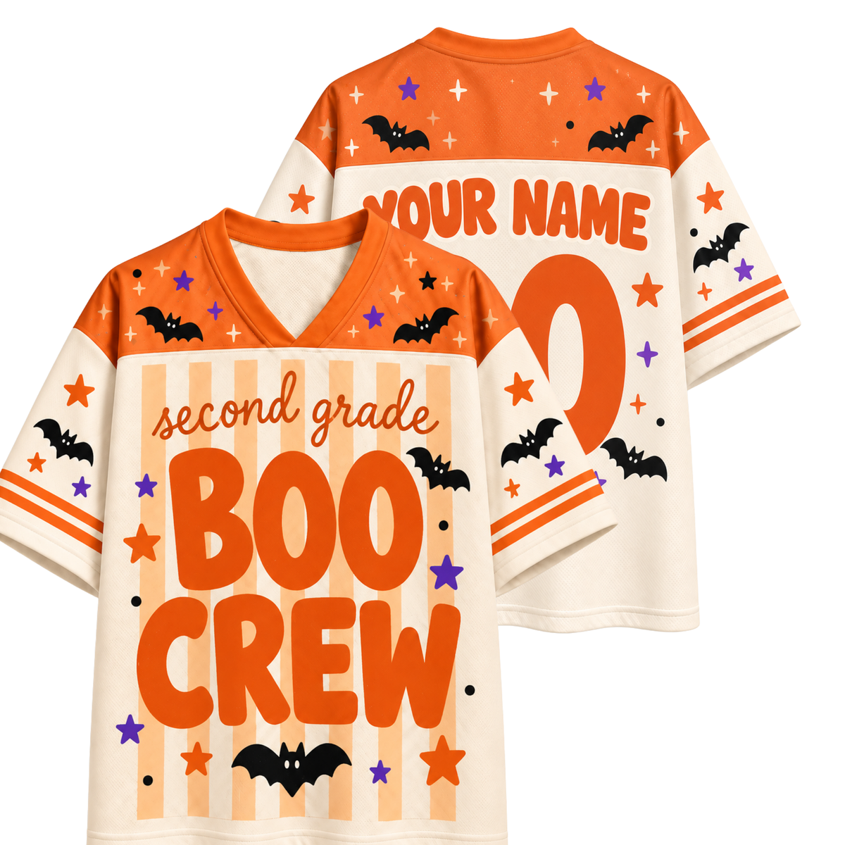Chaotic Club Boo Crew Grade Level Halloween Sports Mesh Jersey