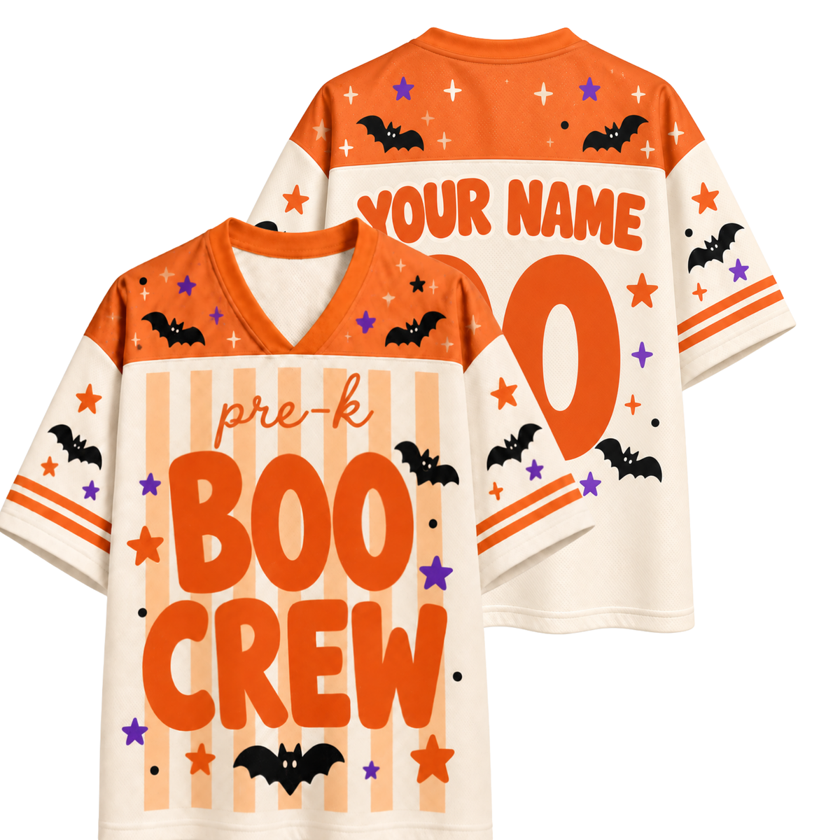 Chaotic Club Boo Crew Grade Level Halloween Sports Mesh Jersey