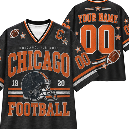 Chaotic Club Retro Mascot Game Day Football Mesh Jersey