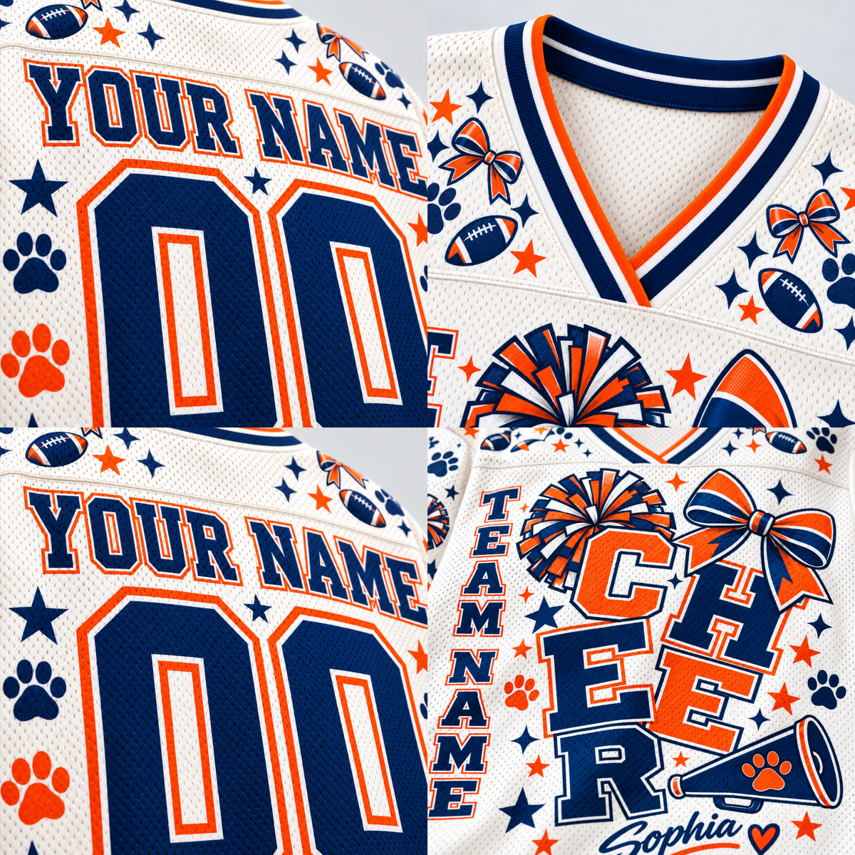 Chaotic Club Cheer Megaphone Game Day Sports Mesh Jersey