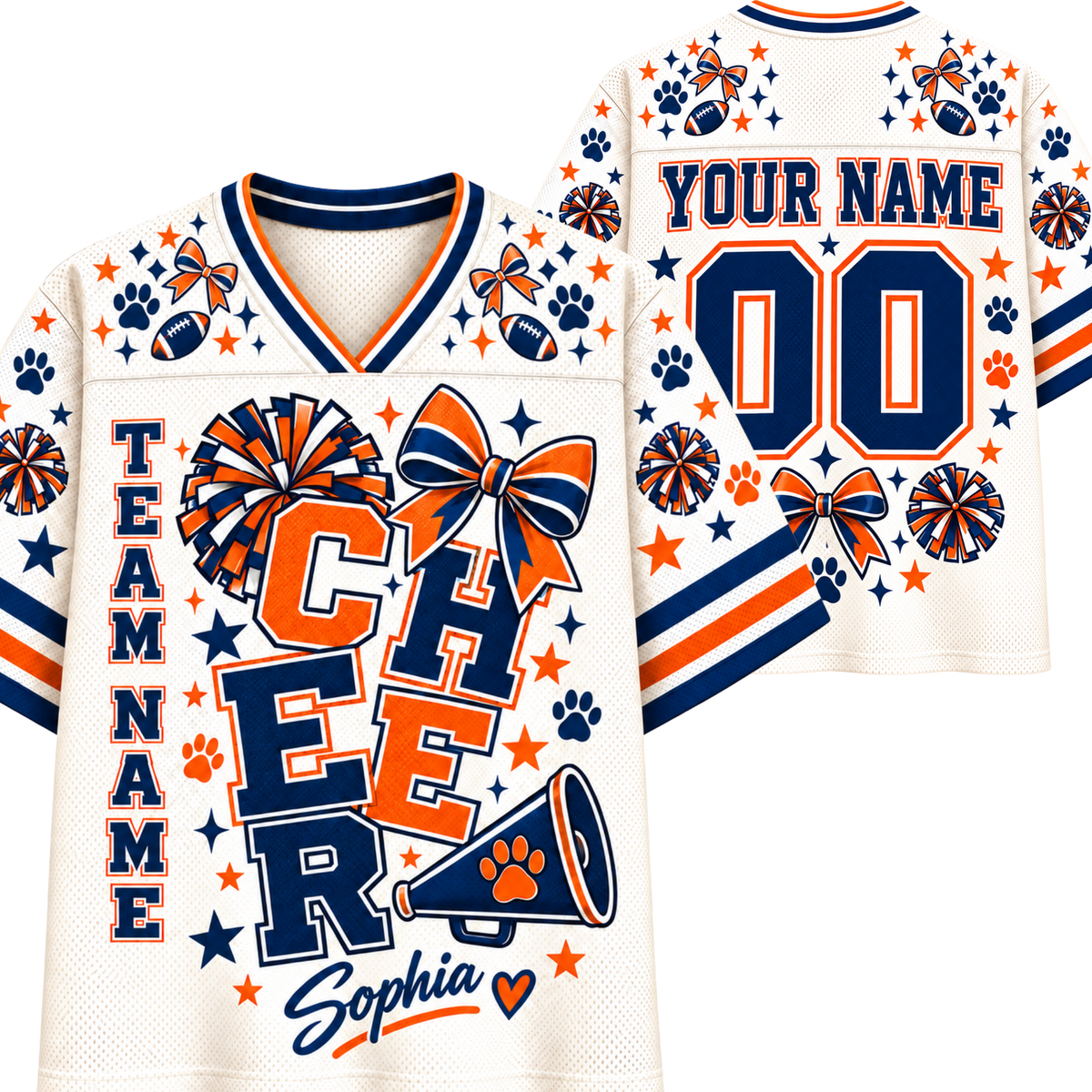 Chaotic Club Cheer Megaphone Game Day Sports Mesh Jersey