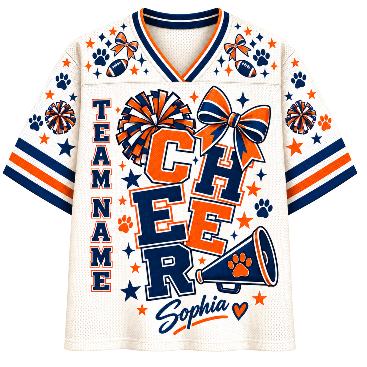 Chaotic Club Cheer Megaphone Game Day Sports Mesh Jersey