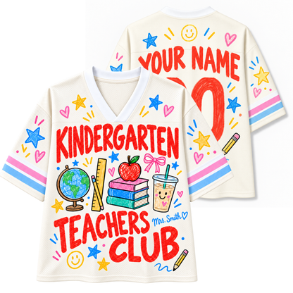 Chaotic Club Retro Level Grade Classroom Doodles Mesh Jersey