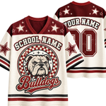Chaotic Club Retro Mascot Checkered Emblem Game Day Sports Mesh Jersey