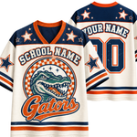 Chaotic Club Retro Mascot Checkered Emblem Game Day Sports Mesh Jersey