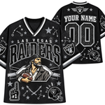 Chaotic Club Mascot Football Doodles Game Day Mesh Jersey