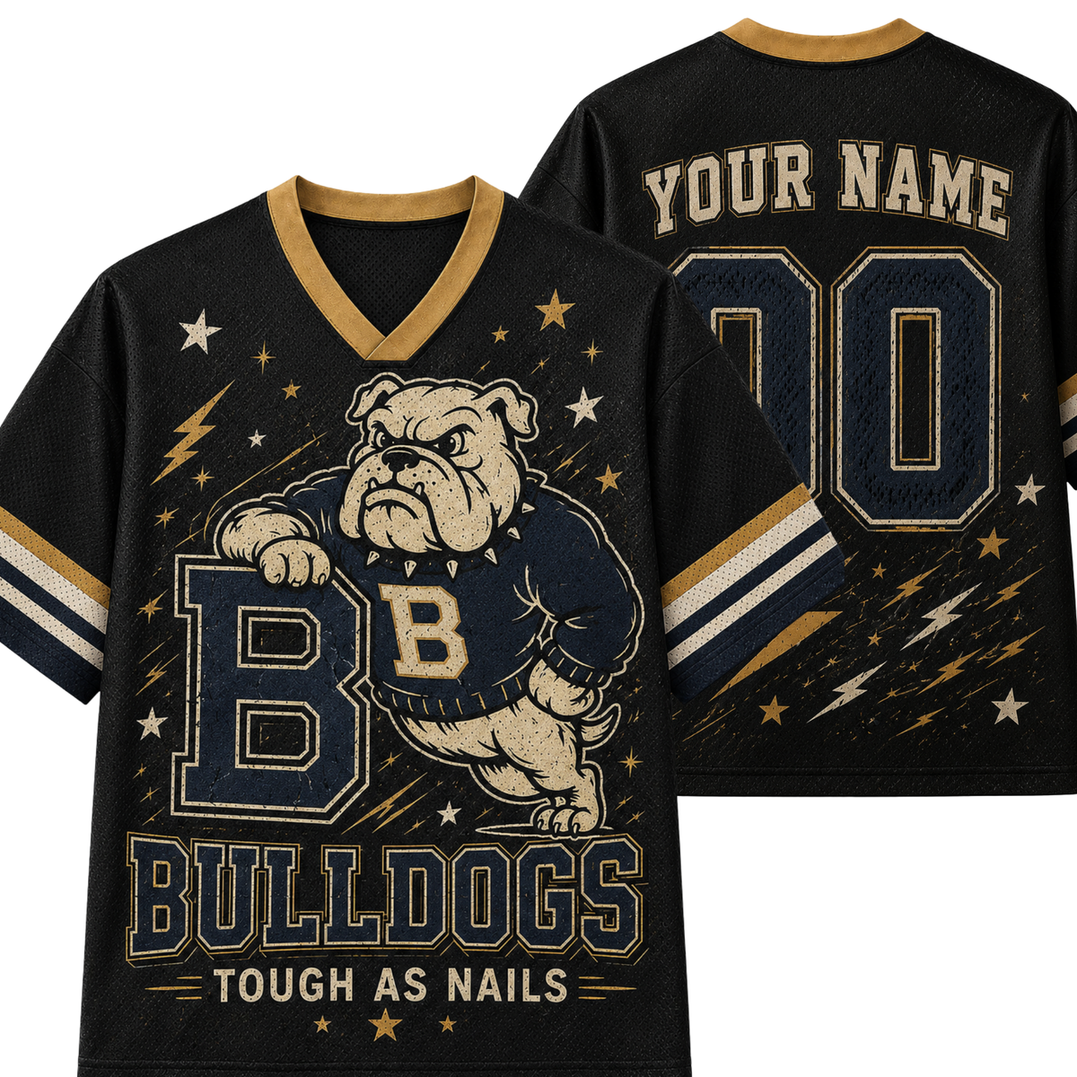 Chaotic Club Retro Mascot Lightning Game Day Mesh Jersey