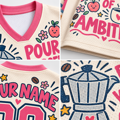 Chaotic Club Cup Of Ambition Coffee Lover Sports Mesh Jersey