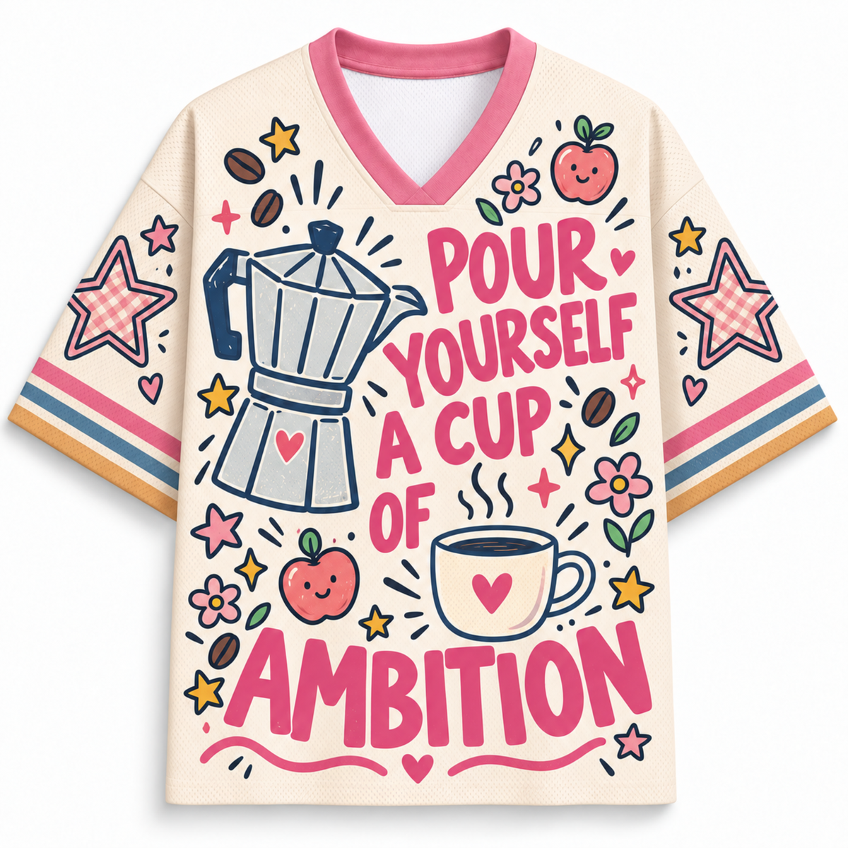 Chaotic Club Cup Of Ambition Coffee Lover Sports Mesh Jersey