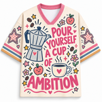 Chaotic Club Cup Of Ambition Coffee Lover Sports Mesh Jersey