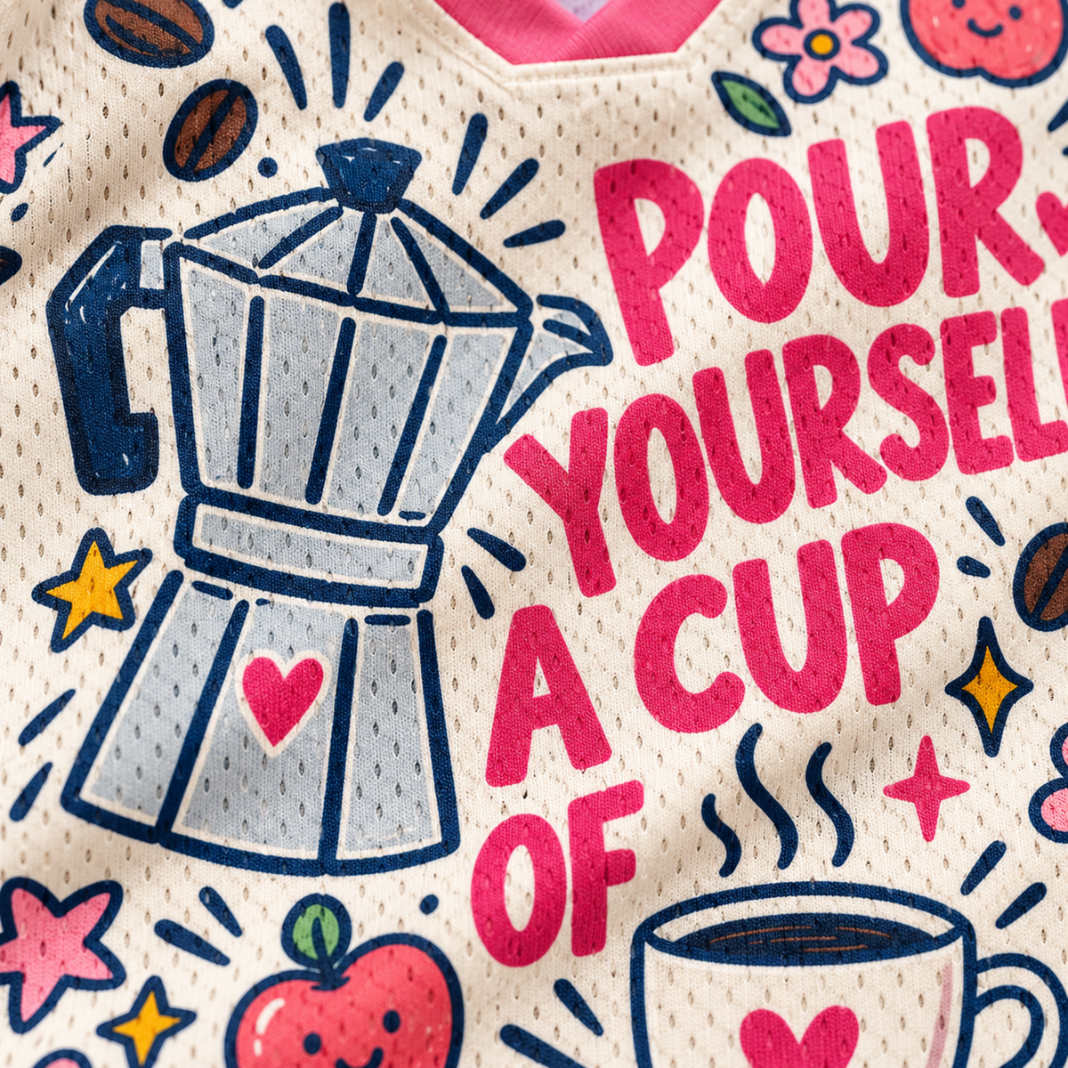 Chaotic Club Cup Of Ambition Coffee Lover Sports Mesh Jersey