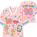 Chaotic Club Speech Therapy SLP Doodles Sports Mesh Jersey
