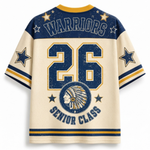 Chaotic Club Custom Vintage Emblem School Mascot Varsity Mesh Jersey