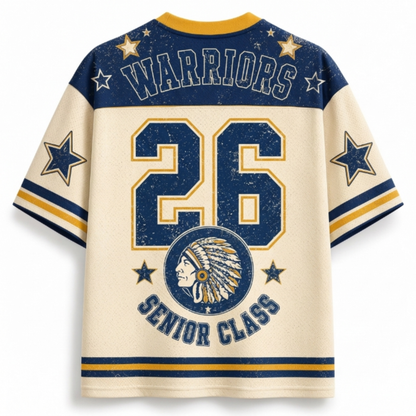 Chaotic Club Custom Vintage Emblem School Mascot Varsity Mesh Jersey