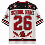 Chaotic Club Custom Vintage Emblem School Mascot Varsity Mesh Jersey