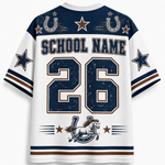 Chaotic Club Custom Vintage Emblem School Mascot Varsity Mesh Jersey