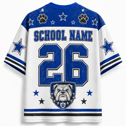 Chaotic Club Custom Vintage Emblem School Mascot Varsity Mesh Jersey