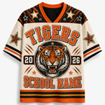 Chaotic Club Custom Vintage Emblem School Mascot Varsity Mesh Jersey