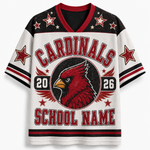 Chaotic Club Custom Vintage Emblem School Mascot Varsity Mesh Jersey