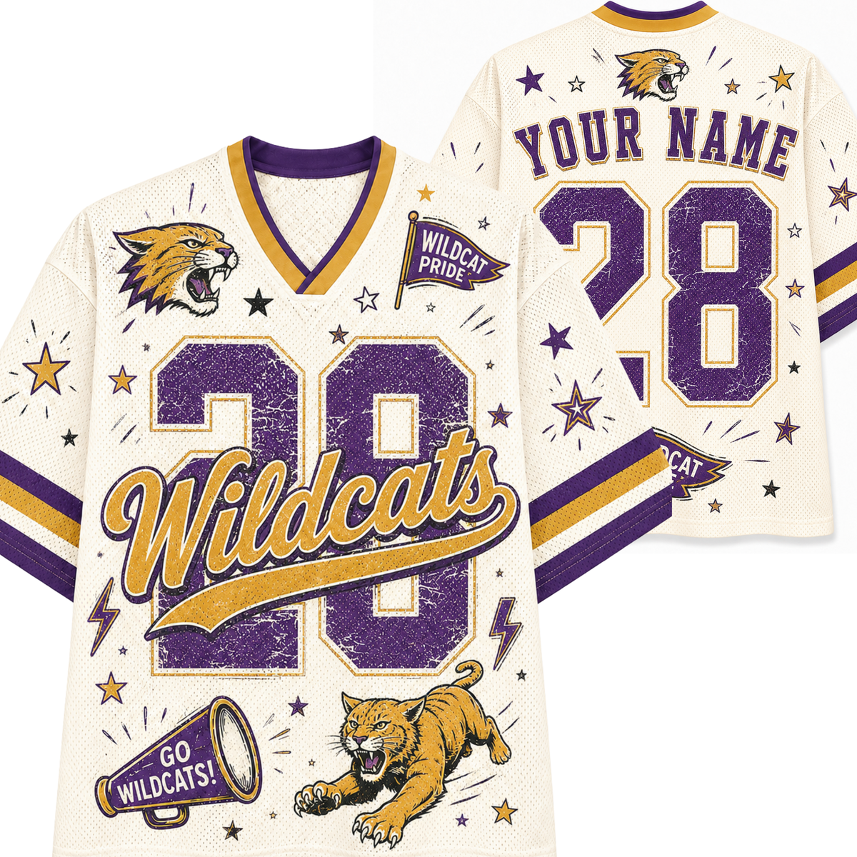 Chaotic Club Vintage Mascot Cheer Game Day Mesh Jersey