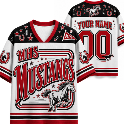 Chaotic Club Vintage Sports Mascot Graphic Mesh Jersey