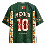 Green sports jersey with 'Mexico' and number '10' on a white background