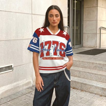 ChaoticClub Personalized 250 Years America of Freedom Mesh Jersey