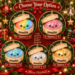 Chaotic Club Personalized Glitter Dumpling Christmas Ornament