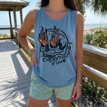 ChaoticClub Everything Is Fine Skull Tank Top