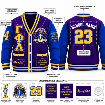 Chaotic Club GAMMA PHI LAMBDA CHRISTIAN FRATERNITY Cardigan