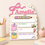 ChaoticClub First Day School Back to School Sign Personalized