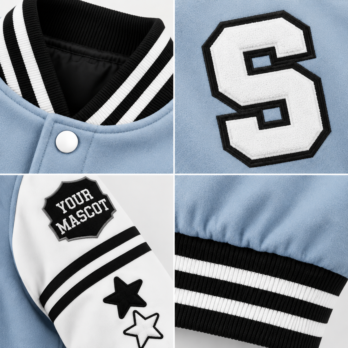 Chaotic Club Personalized School Name Mascot And Slogan Varsity Jacket