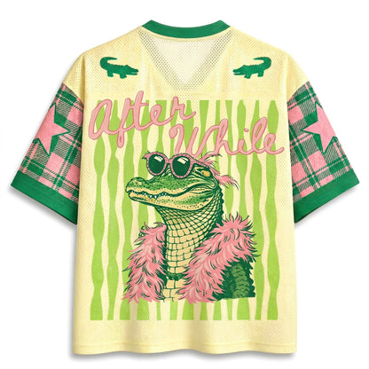 ChaoticClub Striped Later After While Gator Mesh Jersey