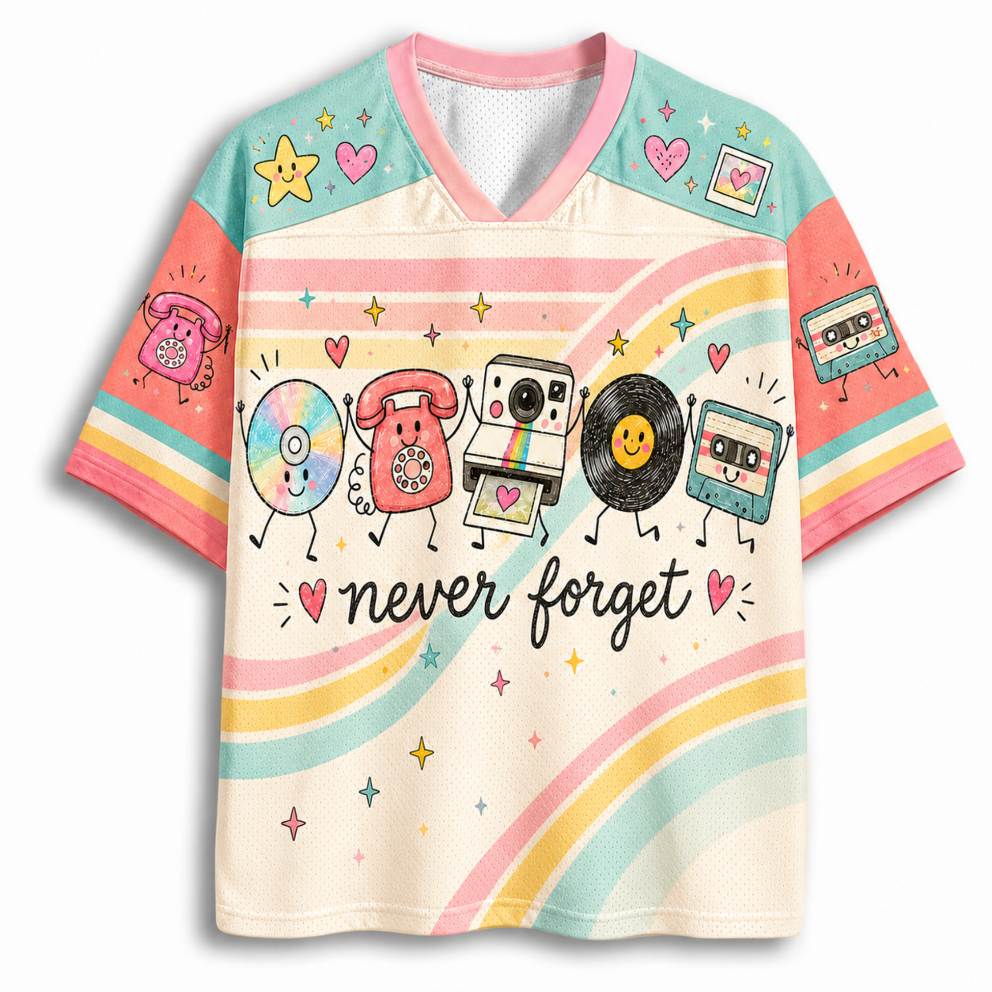 Aesthetic oversized streetwear mockup of ChaoticClub casual 90s nostalgic shirt worn as a trendy, retro-style outfit