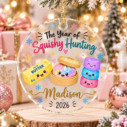 Chaotic Club Personalized The Year of Squishy Hunting Christmas Ornament