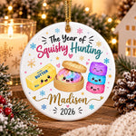 Chaotic Club Personalized The Year of Squishy Hunting Christmas Ornament