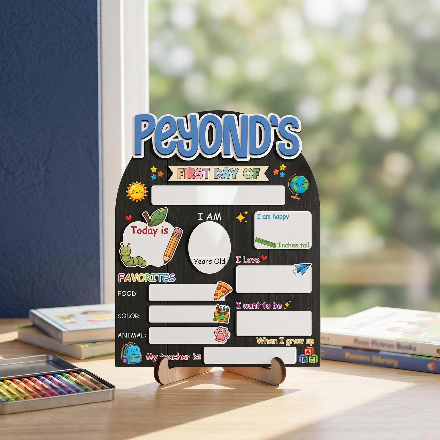 ChaoticClub First Day of School Back to School Kid Gift Personalized