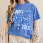 Chaotic Club Happy To See Your Face Teacher Appreciation T-Shirt