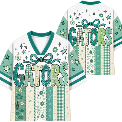 Chaotic Club Retro Floral Mascot Vintage Wildflower Mesh Jersey