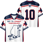 ChaoticClub Off To Commit Tomfoolery Raccoon USA Mesh Jersey