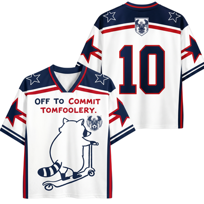 ChaoticClub Off To Commit Tomfoolery Raccoon USA Mesh Jersey