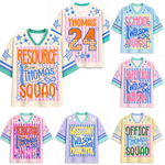 Chaotic Club Custom Stripes School Staff Matching Mesh Jersey