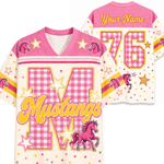ChaoticClub Custom Gingham School Mascot Game Day Retro Mesh Jersey