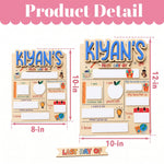 ChaoticClub First and Last Day of School Sign Board Personalized